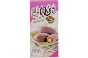 ROYAL FAMILY FOOD Mochis Roulé au Taro et au Lait - Taiwan Dessert 150g (5 pièces)