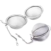 Orret Home Metal Top &Ccedil;ay S&uuml;zgeci,Topuz &Ccedil;ay Filtresi,Bitki Ve Yeşil &Ccedil;ay İ&ccedil;in Paslanmaz S&uuml;zge&ccedil;,Bardağa Asılabilir Topuz &Ccedil;ay S&uuml;z