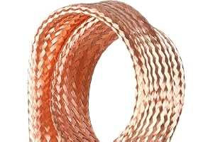 Kopparflätad kabeljordrem | Koppar Flera kvadratiska storlekar Användning: Elektronik Bilindustri(16 square)