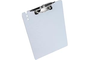 Dooclib Portablocco A4, Appunti con portapenne e clip a basso profilo, occhiello retrattile, per insegnanti e bambini,