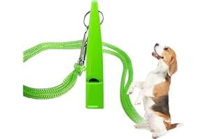 Artomnivera Dog Training Whistle with Lanyard - 211.5 Dog Whistle with Loud, Solid Tone & Far Reaching Sound - Ideal High-Frequency Long-Distance Dog Recall Whistle for Most Breeds - Green
