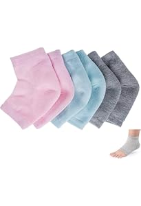 Feuchtigkeitsspendende Fersensocken Mit Gel – 2 Paar, Wiederverwendbar, Für Weiche Füße