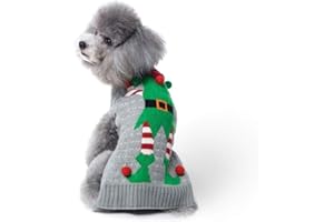 ABRRLO Hunde Kostüme Hundebekleidung Baumwolle Pullover feiern Weihnachten-Tag Winter Mantel Strickpullover Haustier Hund Pullover Haustier Kostüm Fashion (XXL, Clown)