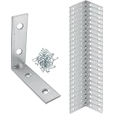 (50 ADET) Metal K&ouml;şebent 50x50x15 mm İnce L Demiri G&ouml;nye Mobilya Duvar Sabitleme Bağlantı Aparatı