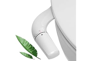 W WITHLENT Toilette Japonaise - Bidet Toilette WC France Taille Standard Toilette Bidet Non Électrique Double Buse Interface 3/8-Bidet Kit Complet