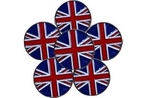 FINGER TEN Golf Ball Marker for Ladies Men Value 6 Pack, Golf Accessories Ballmarker Magnetic fit Golf Divot Tools Hat