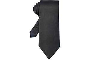 Peslogy Classic Mens Solid Ties Formal Neck Tie for Business Wedding Interview Office Wear
