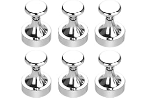 MEIXI Aoligei Imanes de Neodimio, 32mm de diámetro ganchos magneticos,45kg Fuerza de Tracción Imán Redondo (6 Piezas)