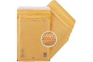 ENOLENIA 10 Luftpolster Versandtaschen haftklebend 3/C - geeignet für DIN A5 – Recycling 150 x 215 mm reißfest