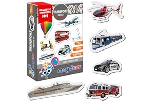 magdum Magnesy na lodówkę dla dzieci do transportu zdjęć – 25 dużych magnesów na lodówkę dla małych dzieci – magnesy na tablicę magnetyczną – magnesy na lodówkę – magnesy dla dzieci