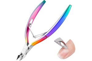 Nail Nlippers for Precision Pedicure - DRMODE Premium Skin Nippers Sharp and Smooth Cut, Nail Scissors for Toenails and Fingernails - Stainless Steel, Laser