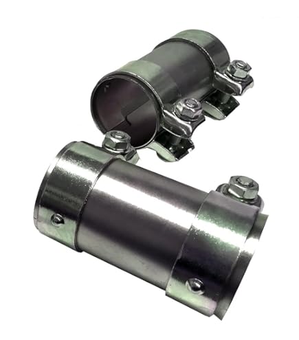 Tkxjry Doppelschelle Auspuffklemme - Edelstahl Rohrverbinder Für Auspuffrohre