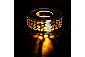 CEWROM Stövchen für Teekanne, Tee Stövchen Teekanne Wärmer mit Kerzenbecher, Stövchen aus Edelstahl Kaffeewärmer für Winterheiztee oder Kaffee Hohl Geschnitztes Tee Warmhalter für Tee/Milch/Kaffee