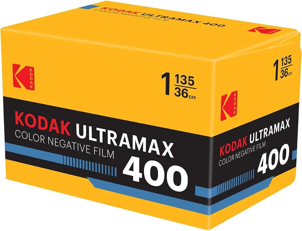 Kodak UltraMax 400 Renkli 135 Negatif Rulo Film, 36 Pozlama | ISO 400, 36 pozlama ve gün ışığı dengesi ile renkli fotoğrafçılık