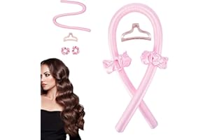 FIDGET PACK Rizadores de pelo sin calor, rizos sin calor, banda de seda sin calor, rizadores de pelo durante la noche, rizos de pelo DIY sin calor, para cabello largo y medio