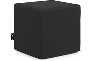 EXTROITALY Cubo - Pouf Poltrona Relax Prodotto Italiano (Portata 100Kg) Puffo per Sedersi Design Moderno, Poltroncine da Salotto, Camera da Letto, Giardino, in Ecopelle Idrorepellente Sfoderabile