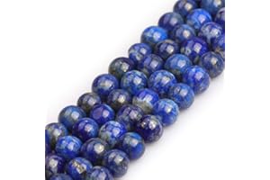 GEM-INSIDE CREATE YOUR OWN FASHION SHGbeads natürlicher blauer Lapislazuli-Edelstein, rund, 8 mm, Halbedelstein, lose Perlen für Schmuckherstellung, 38,1 cm großes Loch
