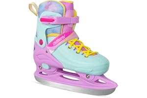 ‎NATTORK Nattork Ice Skates 4 Sizes Adjustable for Kids Boys Girls, Fun Beginner Ice Skating for Outdoor, Soft and Comfortable Hard Protection for Children Youths Teen