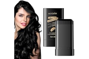 WUSJCOF 2 in 1 Sofort-Haarfärbestift, wasser- und schweißbeständiger Haarfärbestift, integrierter Haarreparaturkamm, praktischer Kamm für graues Haar, Sofort-Haarfärbestift (Schwarz)