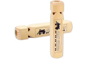 PVEATH Lot de 2 sifflets en bois pour enfants, 4 tonalit¨¦s, pour f¨ºte