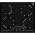 Hoover 60cm Built-In Ceramic Hob with 4 Cooking Zones and Slider Touch Control, Easy Cleaning, Ideal for Large Pots & Pans, Child Lock,Made in Turkey, 1 Year Warranty - HEH-V64C-GBI