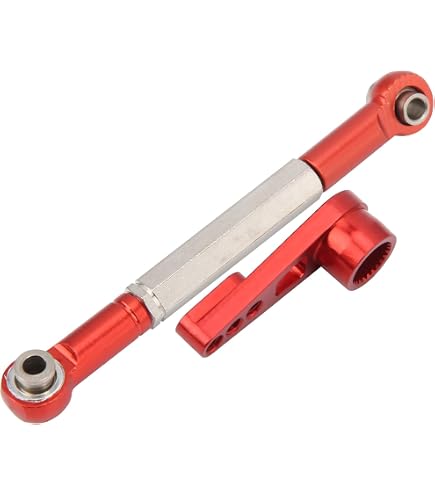 Tiranti Regolabili In Lega Di Alluminio QUARKZMAN Per Auto RC Crawler 2WD 1/10 - Asta Sterzo E Camber Link (Verde) - 2