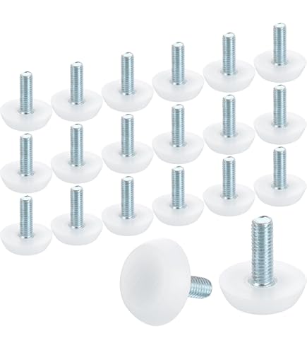 Sourcingmap M6 X 13 X 20mm Furniture Glide Leveling Feet Adjustable