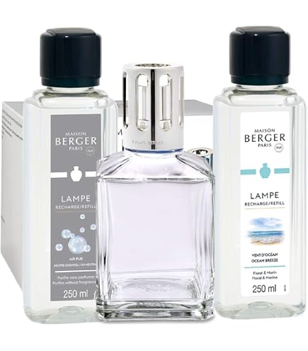 Coffret Lampe Berger Spirale Givrée + Vent D'Océan - 250ml (8,5 Oz) - Maison Berger Paris - La
