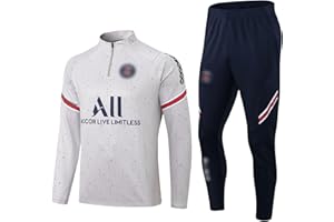 PAIHUIART Paris PSG Fußballtrikot Kinder Junge Erwachsene,2024 Paris Trikots Heim/Auswärts,23/24 Trainingsanzug Trikot Fußballtrikot-Set,Outdoor-Sportbekleidung Fußball Trainingsset T-Shirts und Hosen