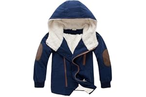 Lengender Niños Otoño Invierno Abrigo de Plumas Chicos Engrosamiento Capucha Polar Chaqueta