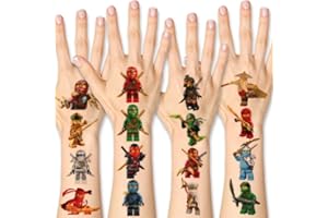 JINHUAXIN CrinIotyx Tattoo Kinder für tattoos kinder, Hautfreundliche kindertattoos, Kinder Tattoo, für Kindergeburtstagsgeschenk, Partydekoration, Kinderfest（8 Blätter）