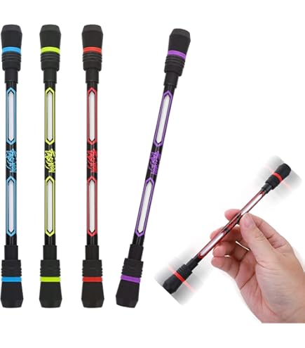 2 Penne Rotanti Con Dita - Giocattolo Antistress Per Studenti E Ufficio Con Design Ponderato