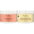 Shea Moisture Coconut and Hibiscus Curl Enhancing Smoothie, 16 Ounce Family Size & Shea Moisture Jamaican Black Castor Oil Strengthen, Grow & Restore Leave-In Conditioner 16 Ounce