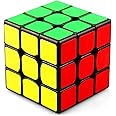 D ETERNAL Sengs Magic Speed Cube 3x3x3 High Speed Cubic Cubes Puzzle Brainteaser Game Toy, Black Base