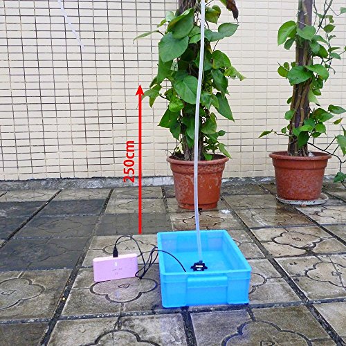 Anself USB Wasserpumpe Teichpumpe für Brunnen Aquarium und Modellbau 220L / H Auftrieb 250cm DC5V - 2