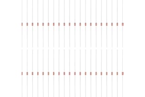 sourcing map 40 Pcs NTC Thermistors Resistors MF58 3950B 10K-1% Ohm Glass Sealed Temperature Sensors for Household Appliances Temperature Measurement Control