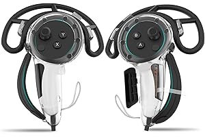 Vakdon Grip de Manette Cover Compatible avec Quest 3 Controller, Grip de Protection pour Quest 3 avec Ouverture de Batterie, Protecteur de Sangles en Silicone et Anneau Anti-Collision