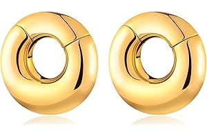 Longbeauty Pesi auricolari magnetici per misuratori di orecchie allungati, orecchini in acciaio inox, dilatatore, piercing 0 G (8 mm), 2 G (6 mm)