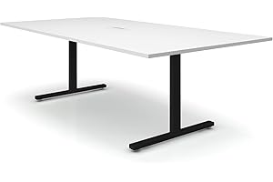 WEBER BÜRO Weber - Tavolo da conferenza da 240 x 120 cm, serie Easy, con meccanismo elettrificato, colore: bianco