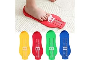 AMONIDA Baby-Fußmessgerät, Kleines, Leichtes, Einfach zu Bedienendes Baby-Fußmessgerät Zum Messen von Schuhen (B)