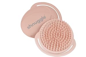 Shnuggle Baby-Badebürste | Weiche Bürste hilft beim Einmassieren der Wiegenkappe – Rosa