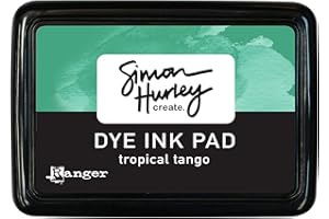 Simon Hurley 617492 Dye Ink Pad Ranger Create Stempelkissen – Tropical, Tropischer Tango, 6.9 x 9.8 cm