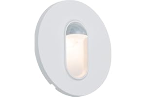Paulmann 92925 LED recessed luminaire recessed wall luminaire round incl. 1x2.7-watt recessed spotlight white spot plastic recessed lamp 2700 K