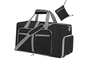 YZK 90L Faltbare Reisetasche Damen Herren, Reisetaschen Groß mit Schuhfach, Travel Duffle Bag Weekender Herren für Reisen, Urlaub Übernachtung, Krankenhaus, Camping