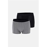 Dagi Boxer Desenli Pamuk 2'li Set, 5210
