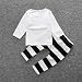 For 0-3 years old boys,Clode® 1Set Infant Toddler Boy Girl Smile Printed T-shirt Tops+Pants Outfits Long Sleeve Clothes (100cm:for 3years old)