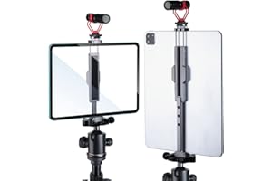 Arnarkok Supporto per treppiede in metallo per tablet da 8 "-12,9" per iPad con attacco a treppiede girevole a freddo 2 Acra Swiss QR Mount Staffa universale treppiede per iPad Treppiede