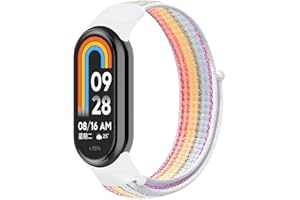 FYISWHO Oddychający Sport Pasek do Xiaomi Smart Band 8/Smart Band 9, Nylon Paski Bransoletka Pasek do Zegarka do Xiaomi Mi Band 8/Band 9