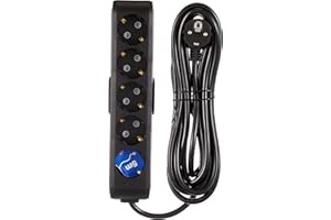 Viko Multi-Let 5li Topraklı Kablolu Ç.K 5mt Siyah Priz