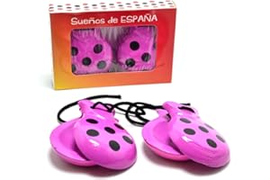 ARUNDEL SERVICES EU ESPAÑOL CASTAÑUELAS ROSA Y NEGRO PARA ADULTOS